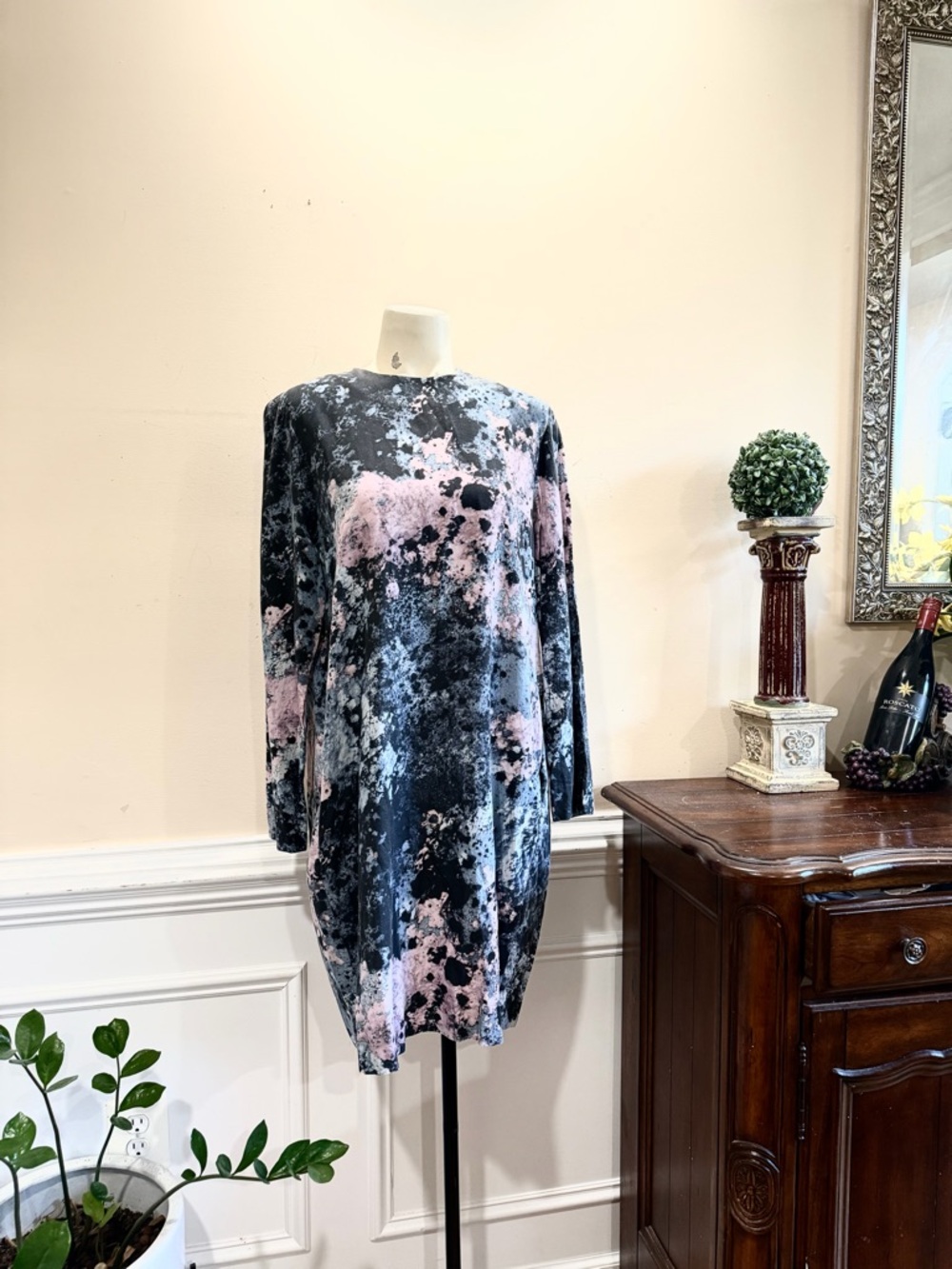 COS Tie-Dye Long Sleeve Shift Dress
